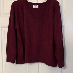 Old Navy Maroon Knit So Soft Sweater XL